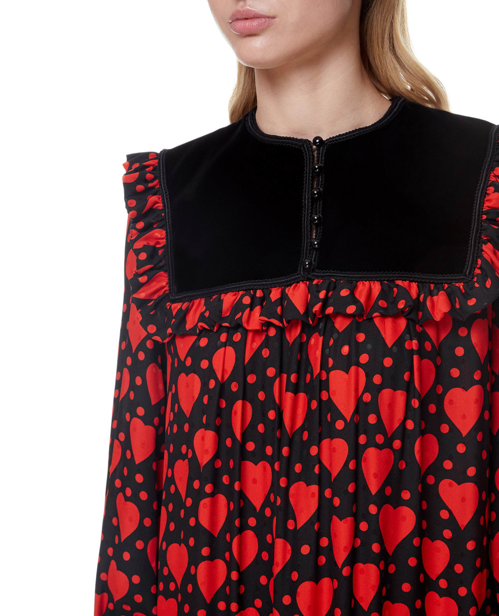 Шелковое платье Saint Laurent 660912-Y5D46, разноцветный цвет • Купить в интернет-магазине Kameron