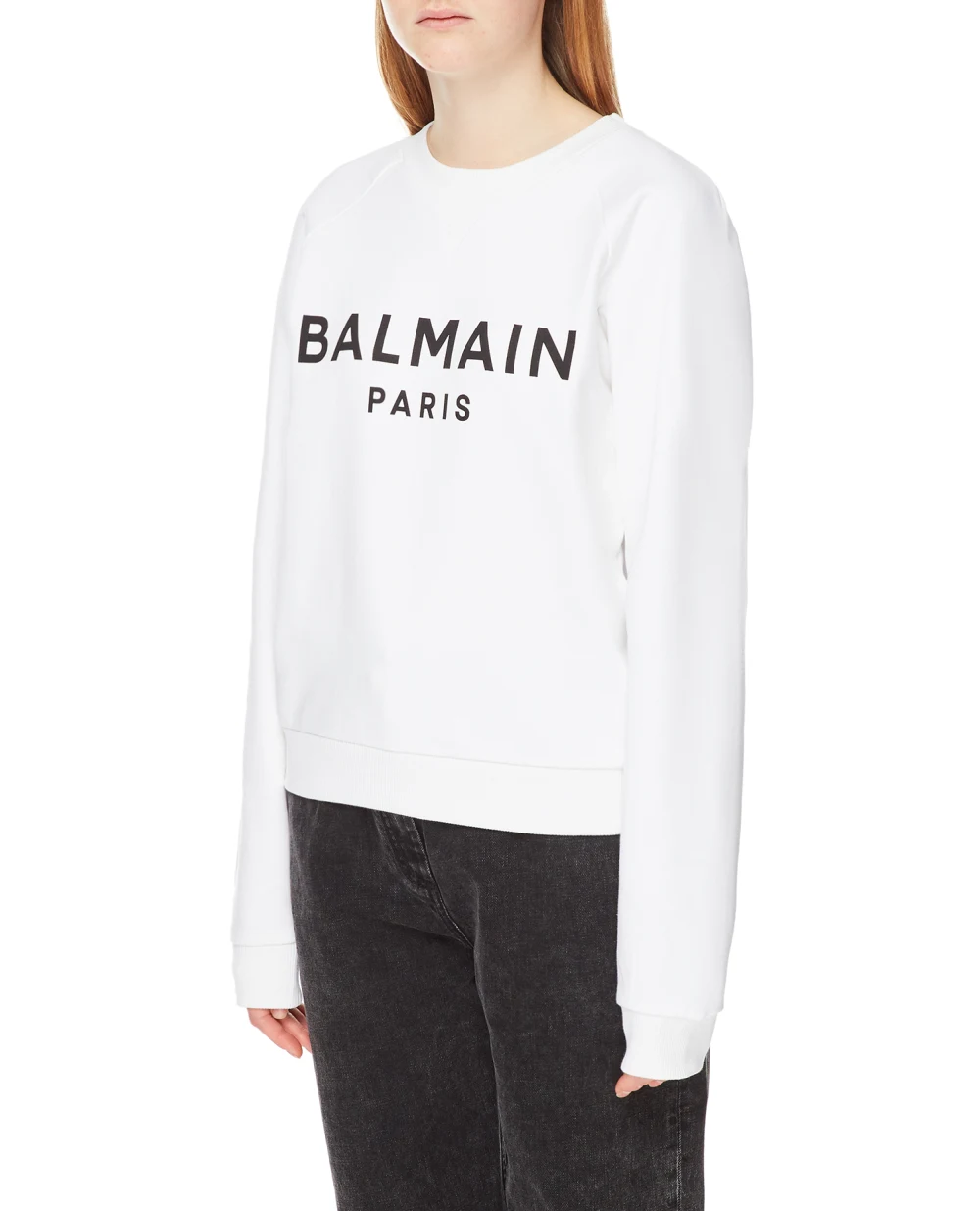 Свитшот Balmain YF1JQ001BB02, белый цвет • Купить в интернет-магазине Kameron