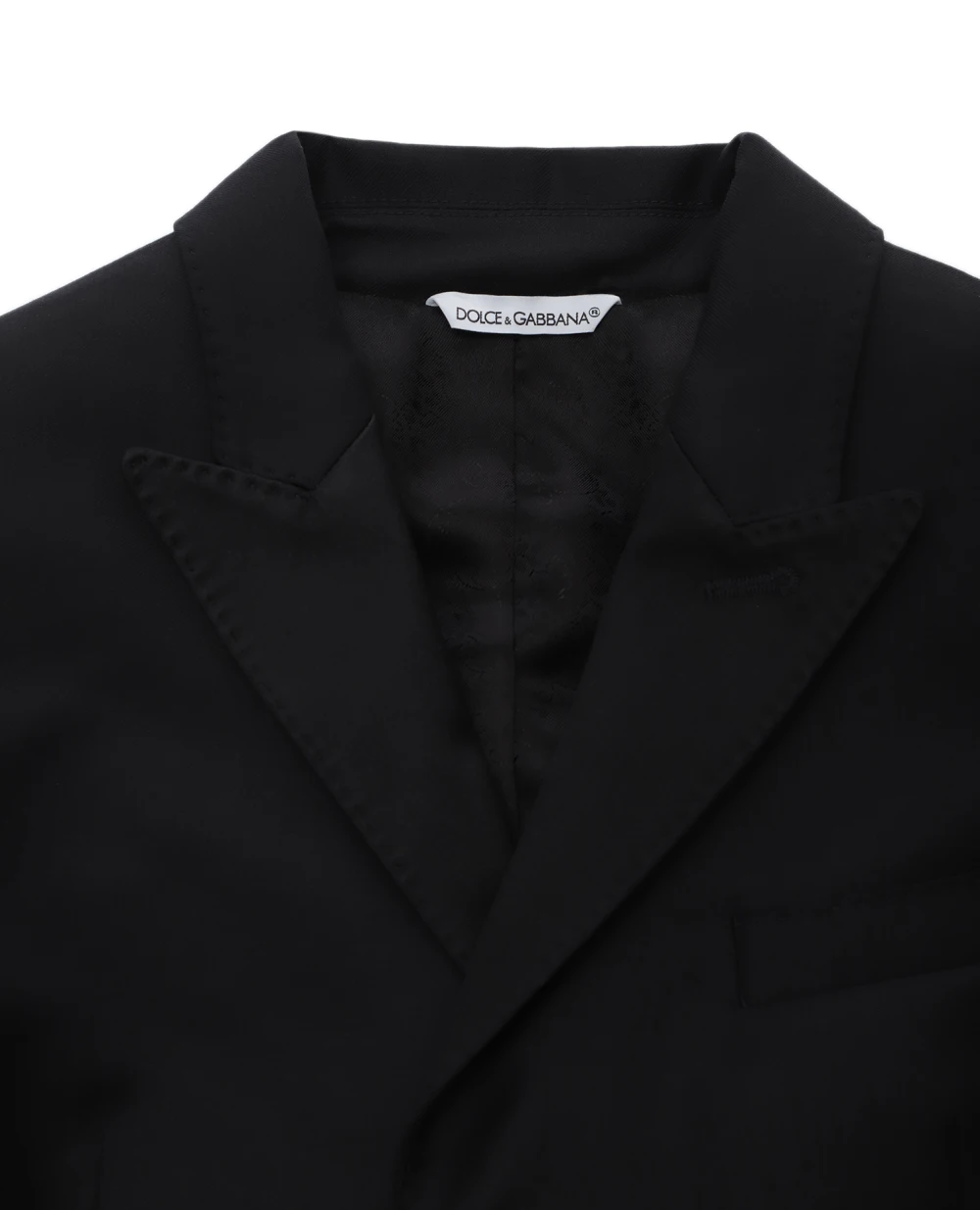 Детский шерстяной костюм (пиджак, брюки) Dolce&Gabbana Kids L41U23-FU2NF-S, черный цвет • Купить в интернет-магазине Kameron