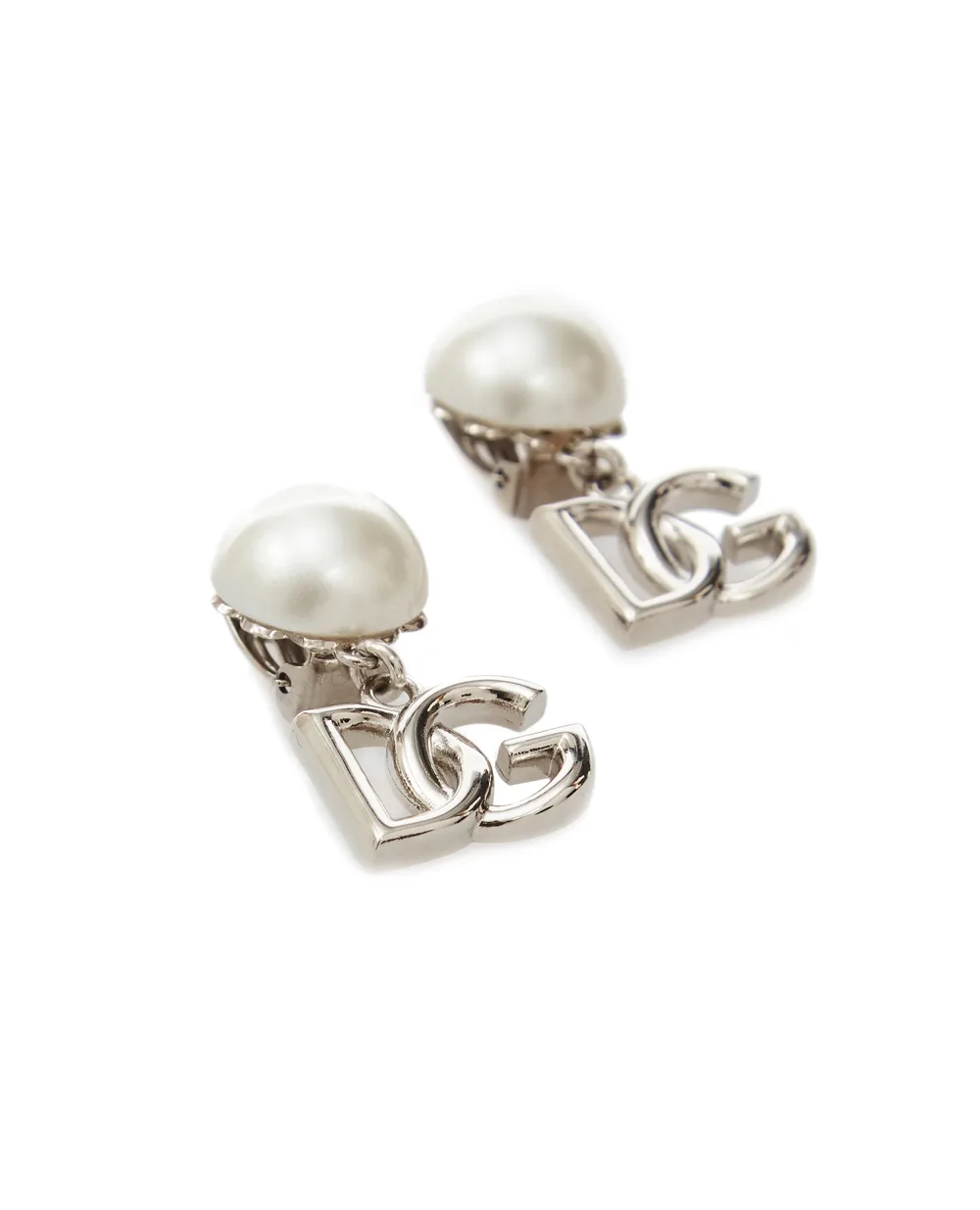 Кліпси Dolce&Gabbana WEN8P2-W1111, срібний колір • Купити в інтернет-магазині Kameron