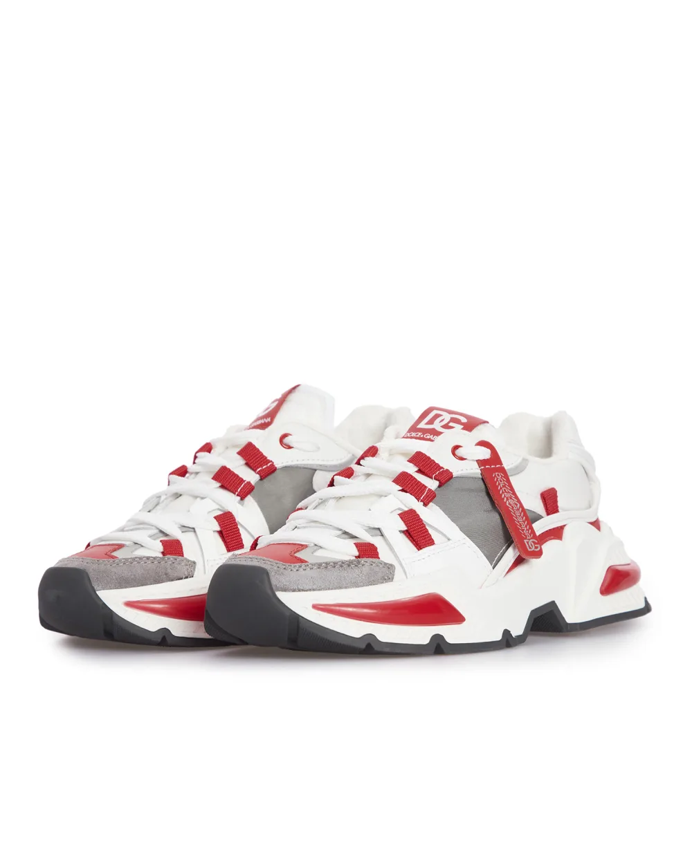 Детские кроссовки Dolce&Gabbana Kids DA5118-AY608-M, белый цвет • Купить в интернет-магазине Kameron