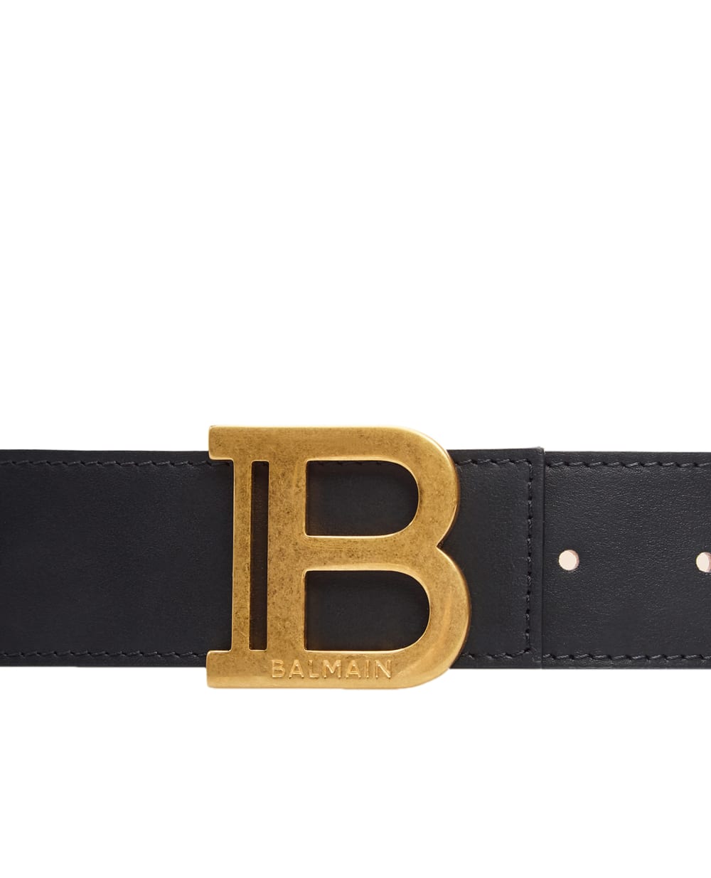 Кожаный ремень Balmain VN1A002LVPT, черный цвет • Купить в интернет-магазине Kameron