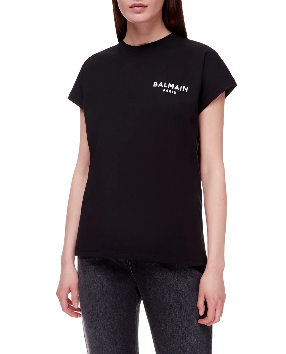 Футболка Balmain XF1EF010BB01, черный цвет • Купить в интернет-магазине Kameron