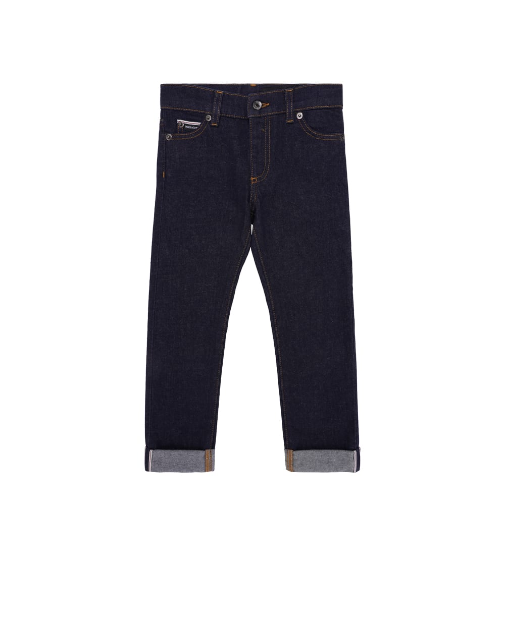 Детские джинсы Dolce&Gabbana Kids L42F59-LDB95-S, темно-синий цвет • Купить в интернет-магазине Kameron