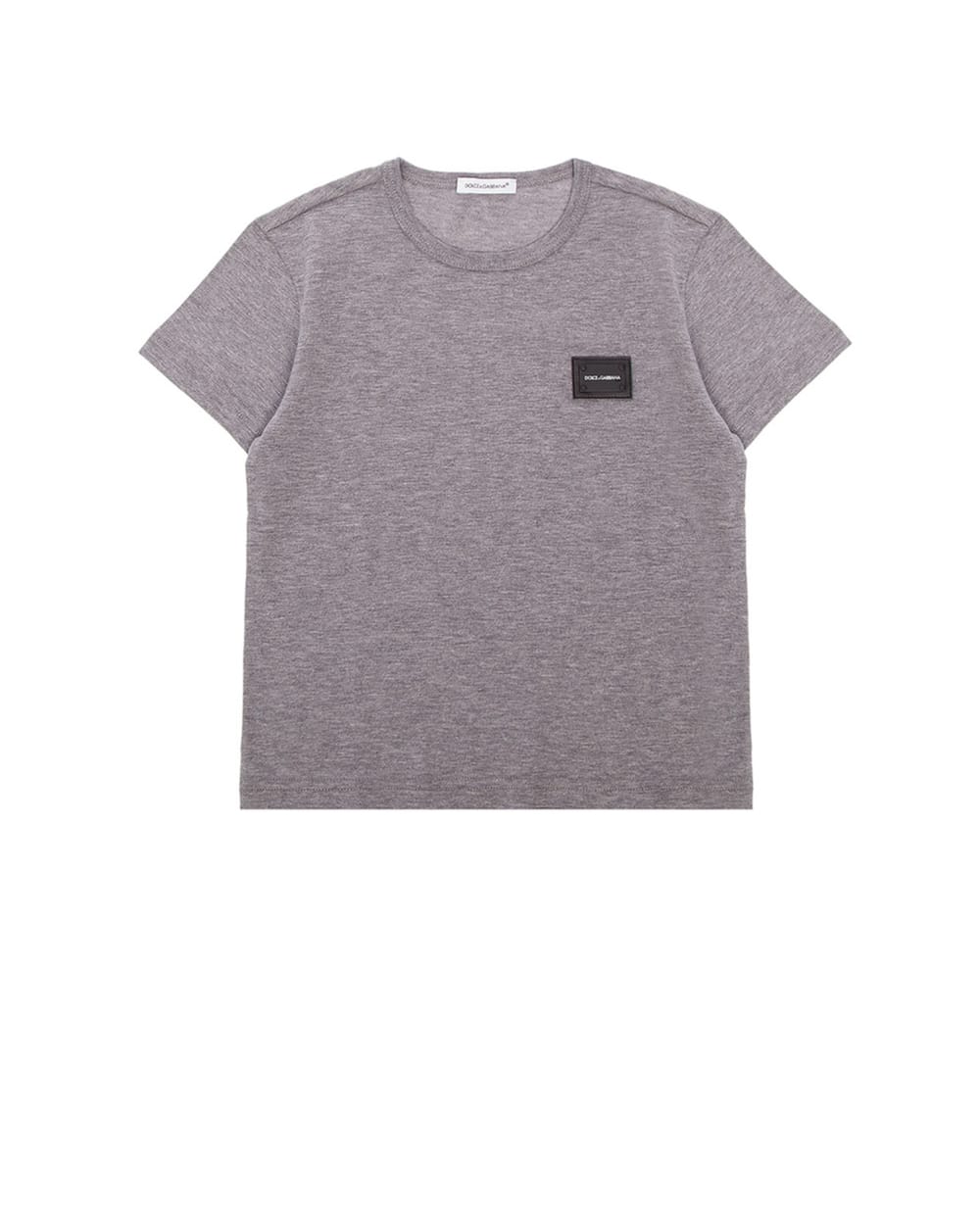 Футболка Dolce&Gabbana Kids L4JT7T-G7OLK-S, серый цвет • Купить в интернет-магазине Kameron
