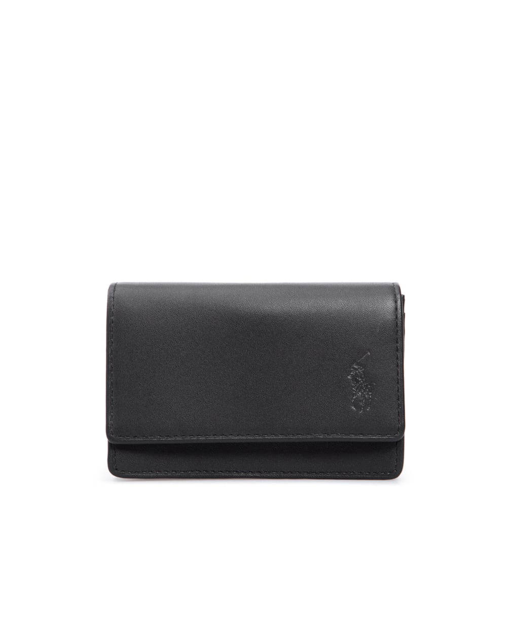 Кожаный кошелек Polo Ralph Lauren 405713012002, черный цвет • Купить в интернет-магазине Kameron