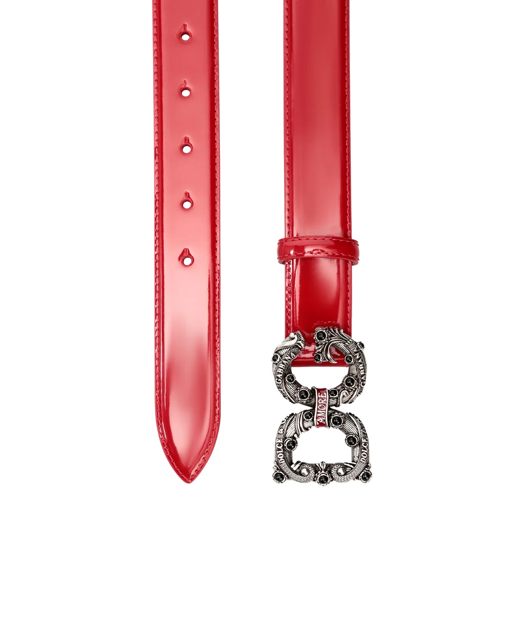 Кожаный ремень	 Dolce&Gabbana BE1335-AW080, красный цвет • Купить в интернет-магазине Kameron