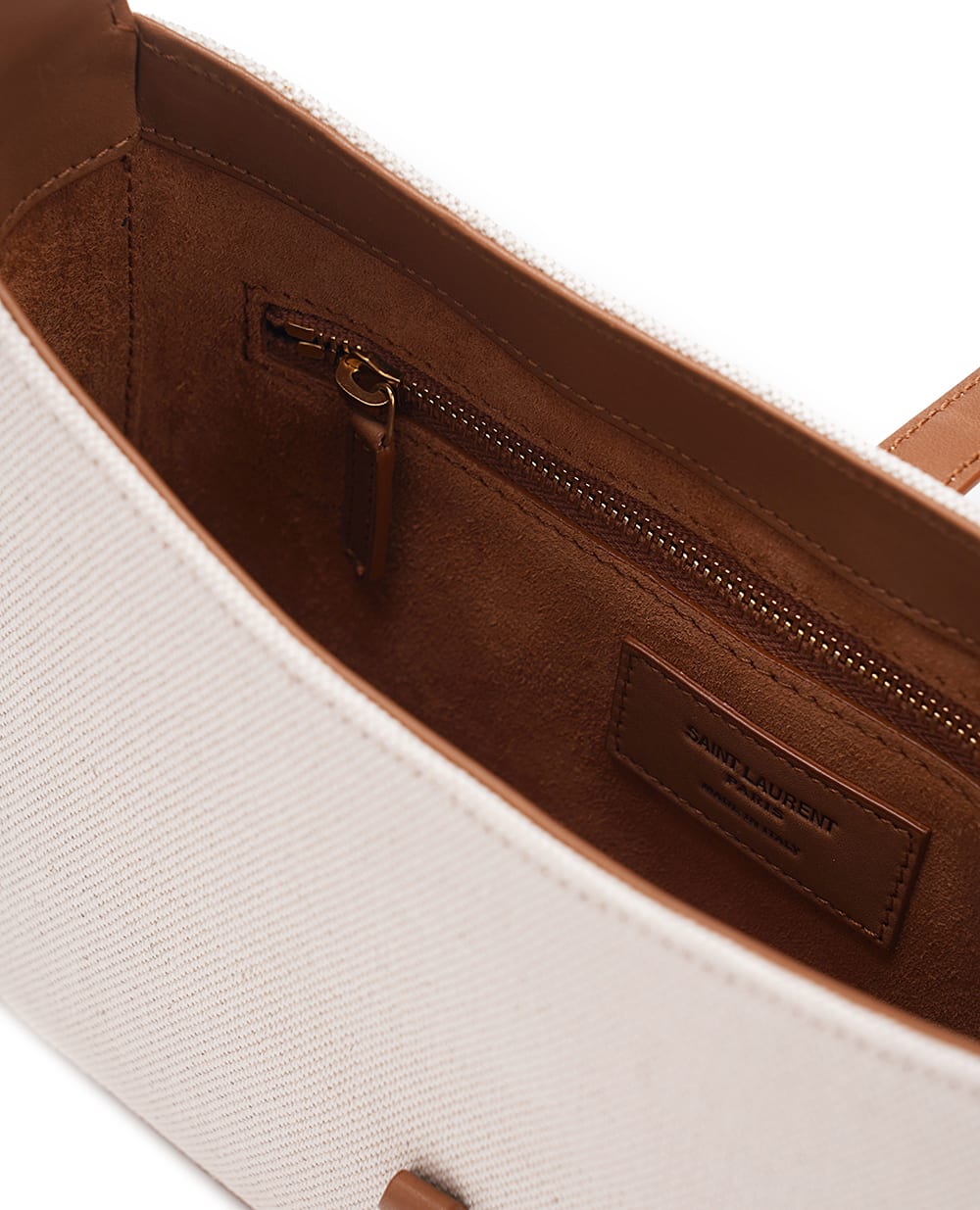 Шкіряна сумка Le 5 À 7 Hobo Saint Laurent 657228-FAAVH, білий колір • Купити в інтернет-магазині Kameron