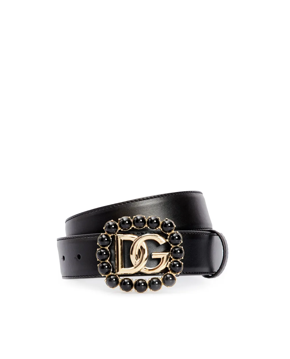 Кожаный ремень Dolce&Gabbana BE1481-AQ627, черный цвет • Купить в интернет-магазине Kameron
