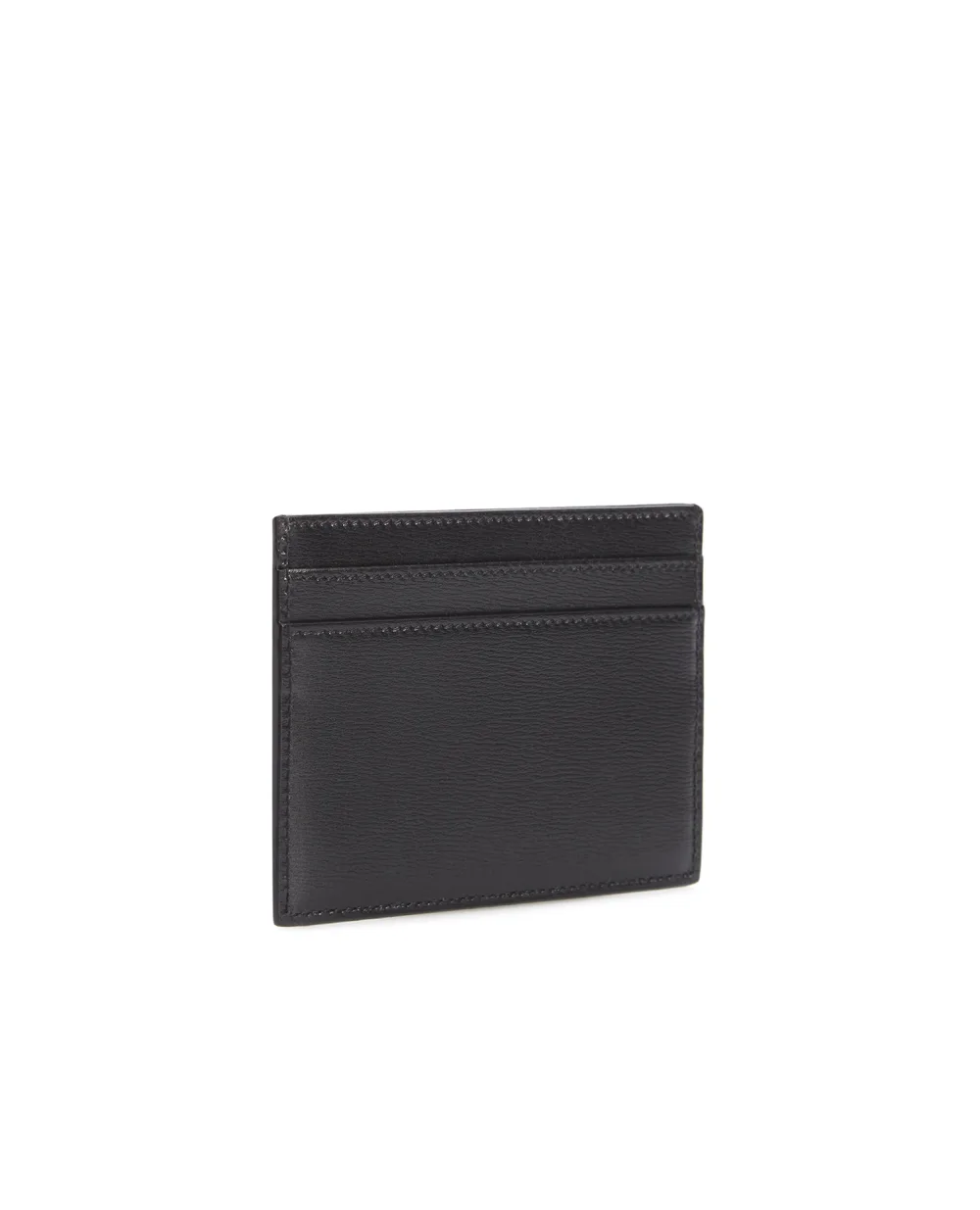 Кожаная визитница Saint Laurent 607603-02G0W, черный цвет • Купить в интернет-магазине Kameron