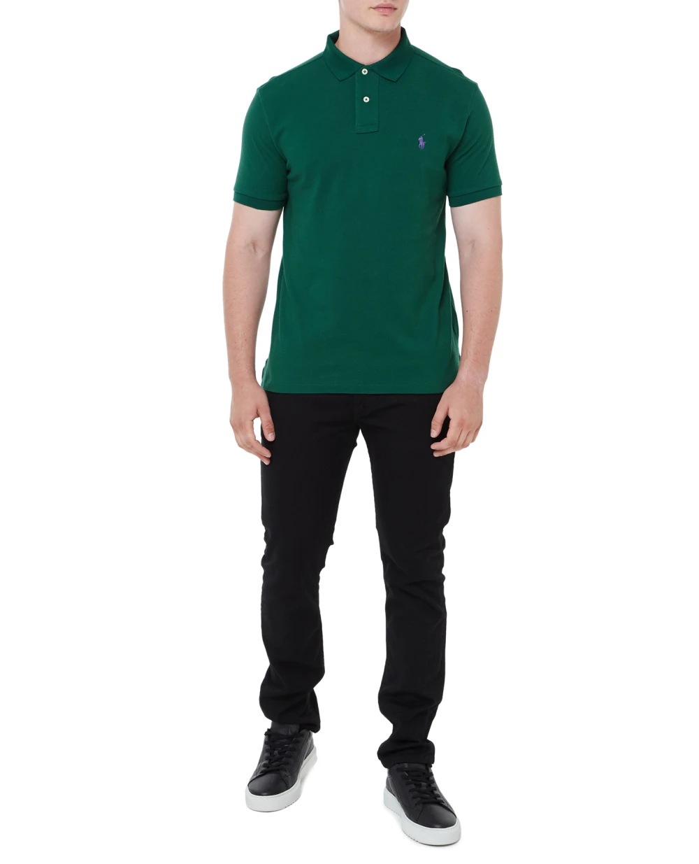 Поло Mesh Polo Ralph Lauren 710782592016, зеленый цвет • Купить в интернет-магазине Kameron