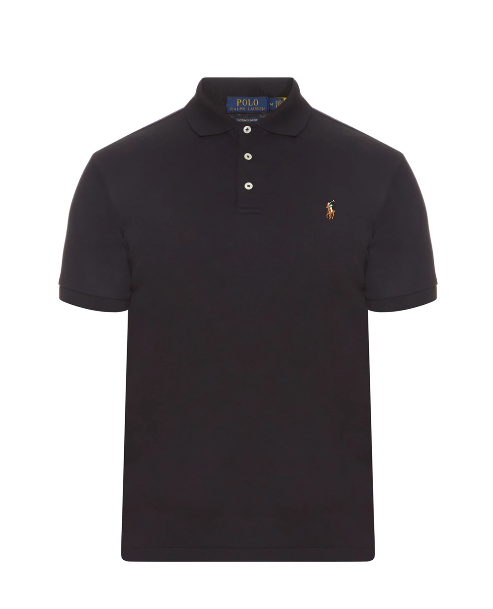 Поло Interlock Polo Ralph Lauren 710713130001, черный цвет • Купить в интернет-магазине Kameron