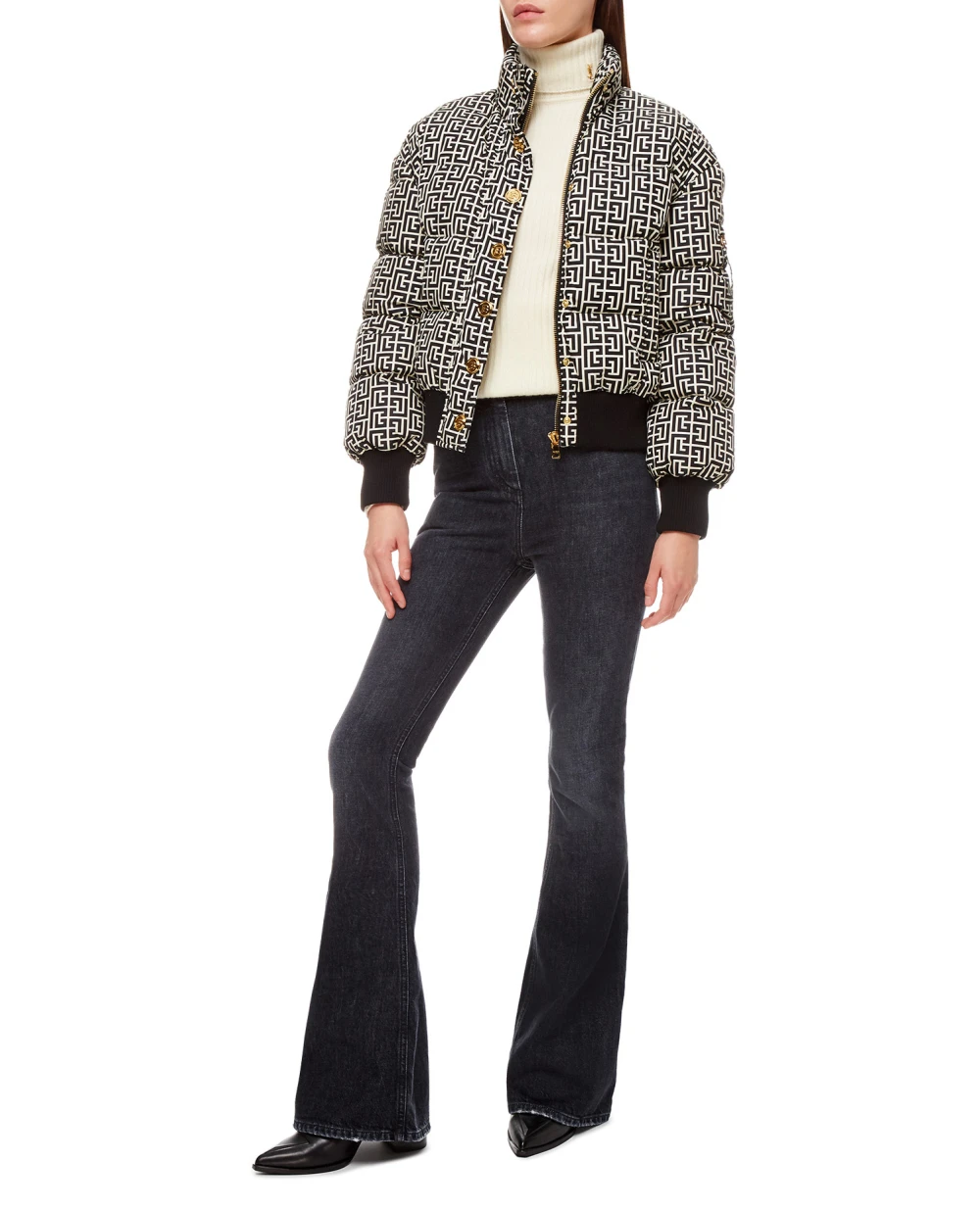 Пуховик Balmain WF1TP010I710, разноцветный цвет • Купить в интернет-магазине Kameron