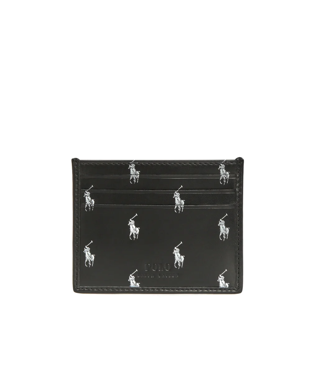 Кожаная визитница Polo Ralph Lauren 405845400001, черный цвет • Купить в интернет-магазине Kameron