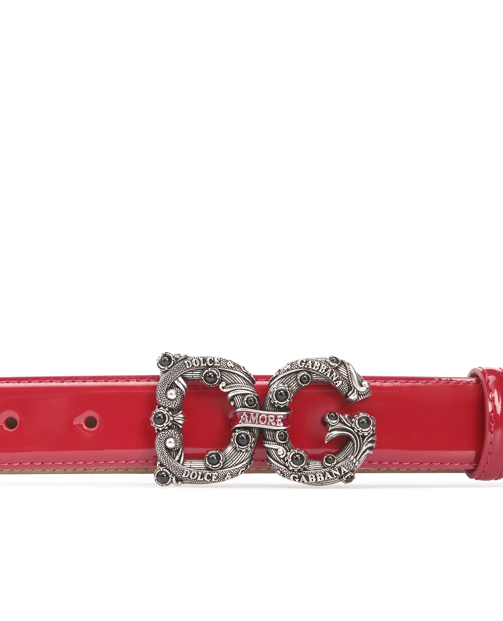 Кожаный ремень	 Dolce&Gabbana BE1335-AW080, красный цвет • Купить в интернет-магазине Kameron
