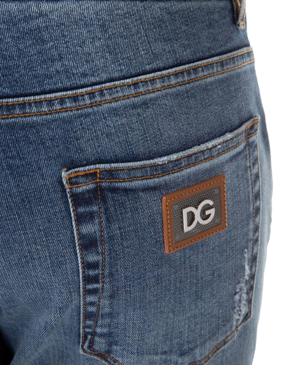 Джинсы Slim Dolce&Gabbana GY07CD-G8BD4, голубой цвет • Купить в интернет-магазине Kameron