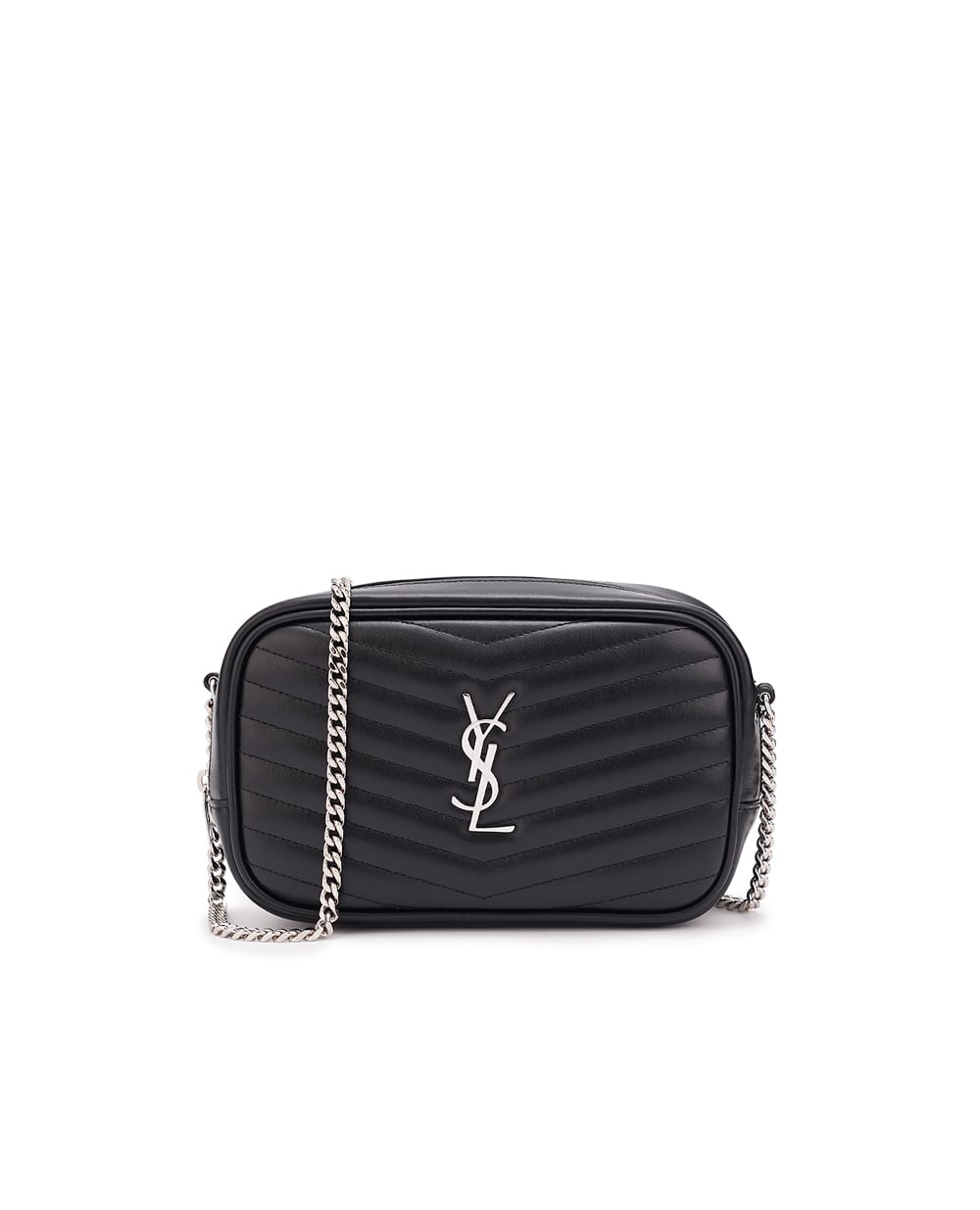 Шкіряна сумка Lou Mini Saint Laurent 748849-DV702, чорний колір • Купити в інтернет-магазині Kameron