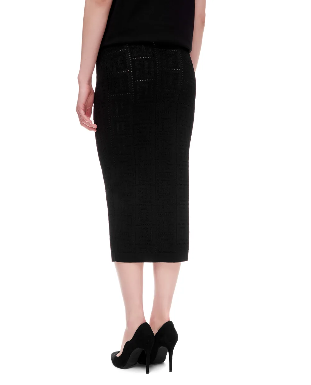 Юбка Balmain XF1LD041KB16, черный цвет • Купить в интернет-магазине Kameron