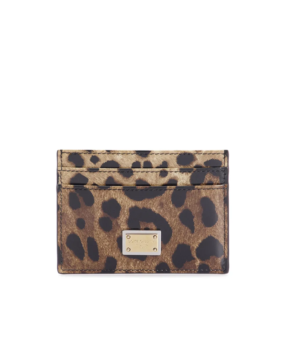 Кожаная визитница Dolce&Gabbana BI0330-AM568, коричневый цвет • Купить в интернет-магазине Kameron