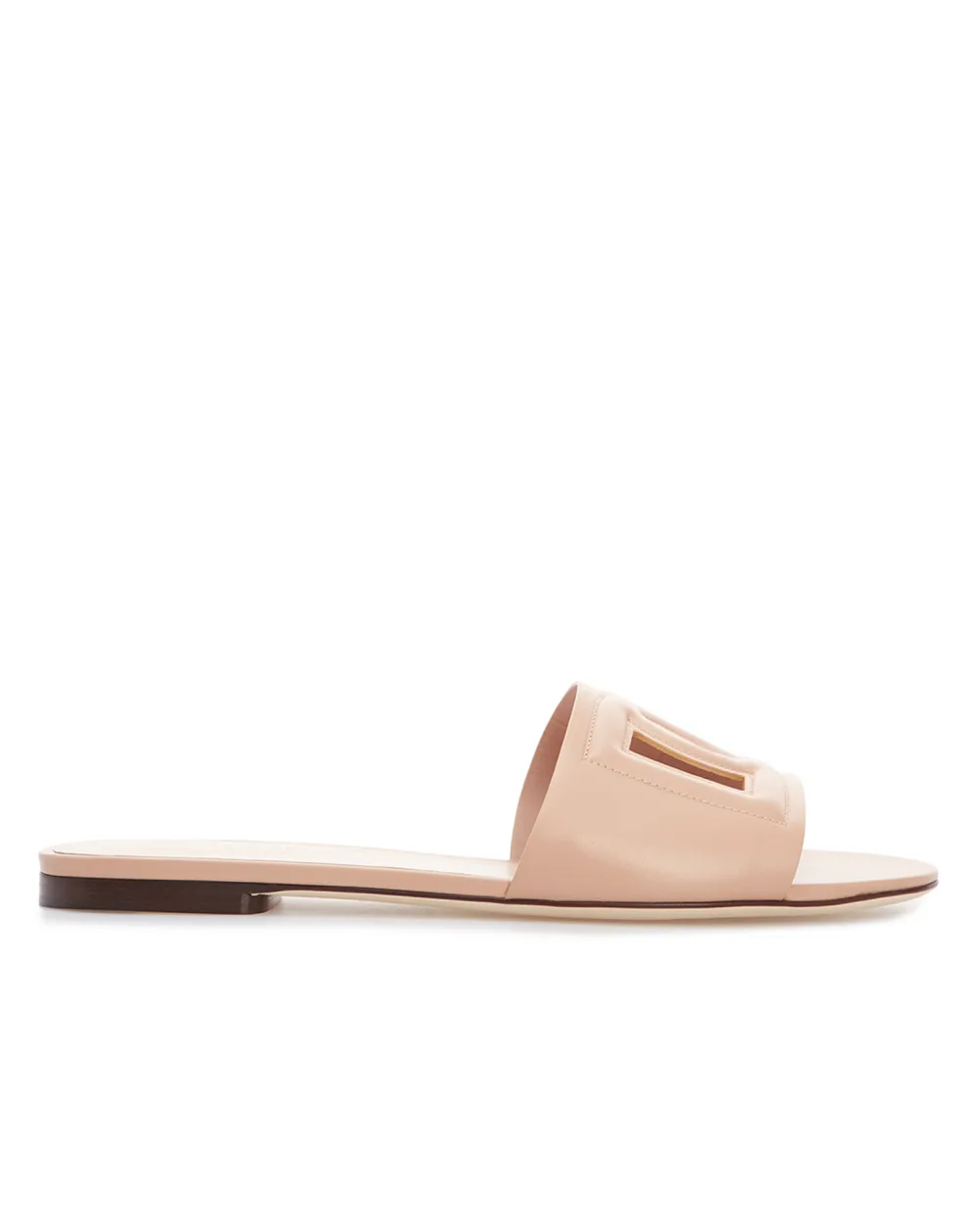 Кожаные мюли Dolce&Gabbana CQ0436-AY329, пудровый цвет • Купить в интернет-магазине Kameron