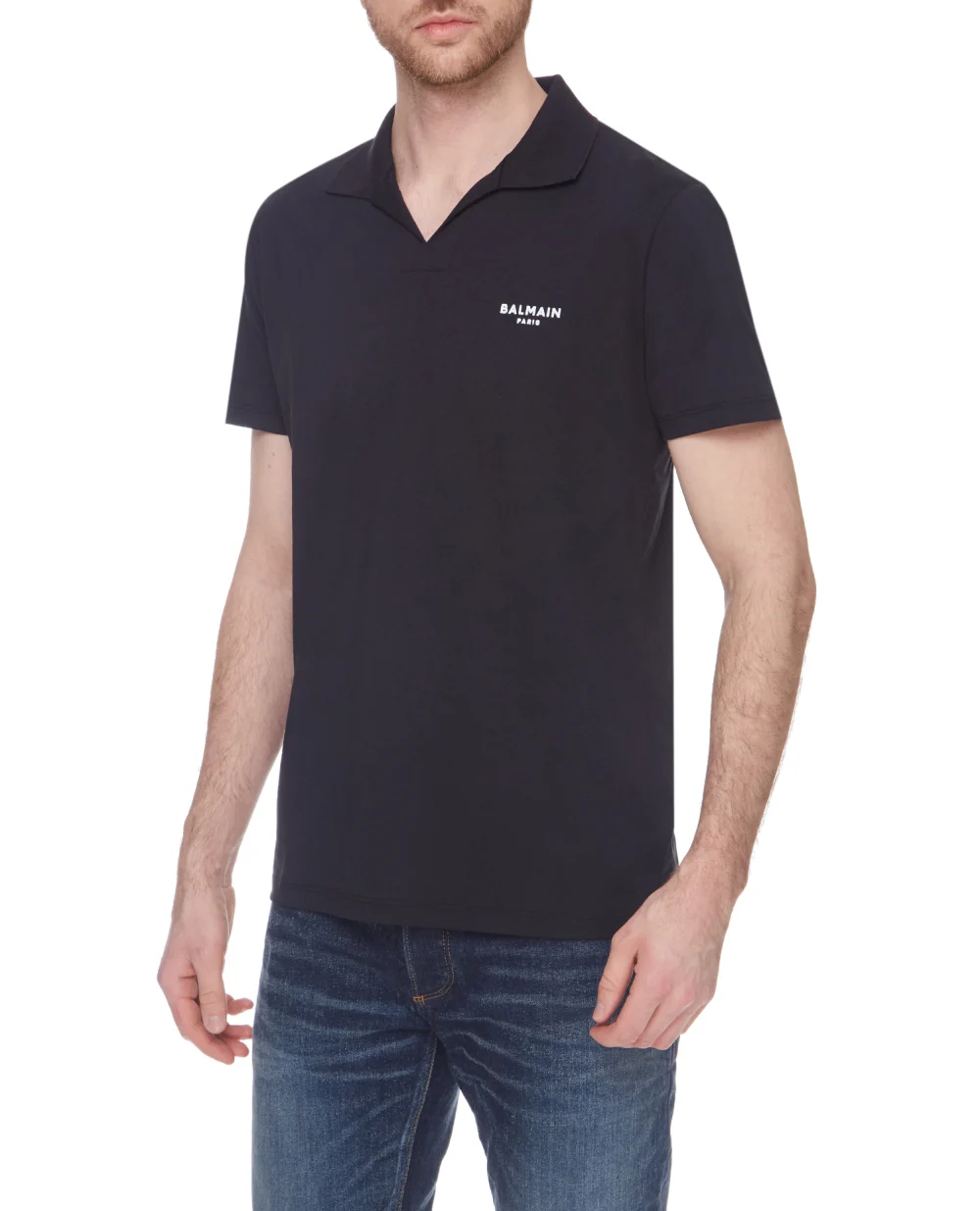 Поло Balmain VH1GB005B069, черный цвет • Купить в интернет-магазине Kameron