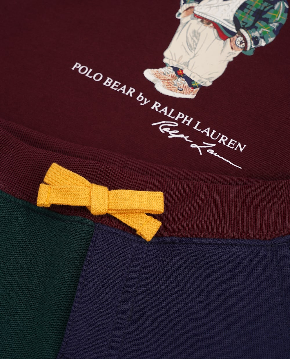 Дитячий костюм Polo Bear (світшот, штани) Polo Ralph Lauren Kids 320920334001, бордовий колір • Купити в інтернет-магазині Kameron