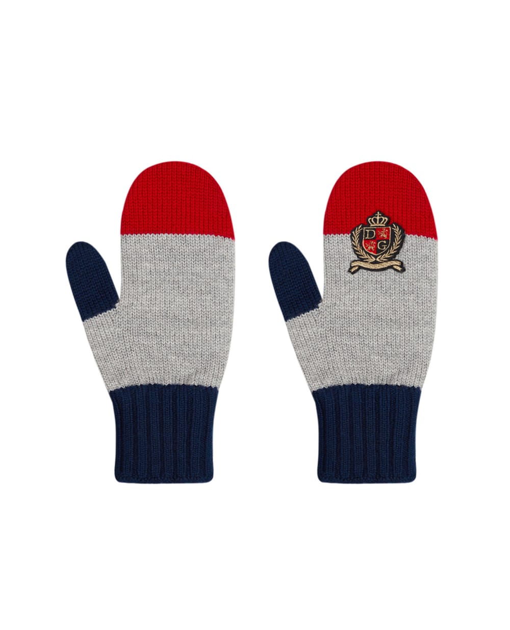 Детские шерстяные рукавицы Dolce&Gabbana Kids LBKA86-JBVD1, разноцветный цвет • Купить в интернет-магазине Kameron