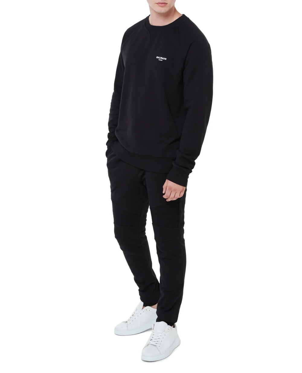 Спортивные брюки (костюм) Balmain BH1OB000BB04, черный цвет • Купить в интернет-магазине Kameron