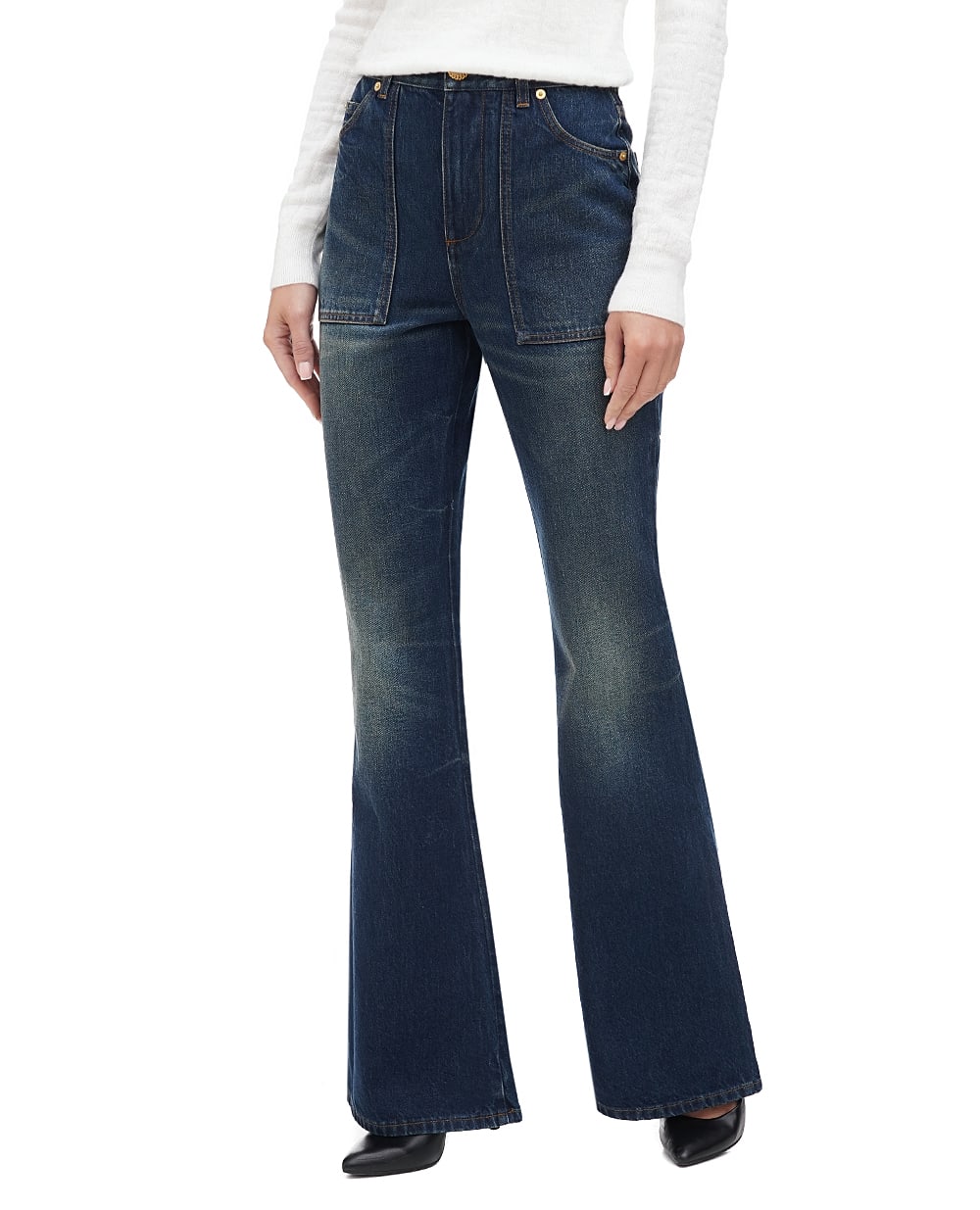 Джинси Balmain BF0MJ115DD63, синій колір • Купити в інтернет-магазині Kameron