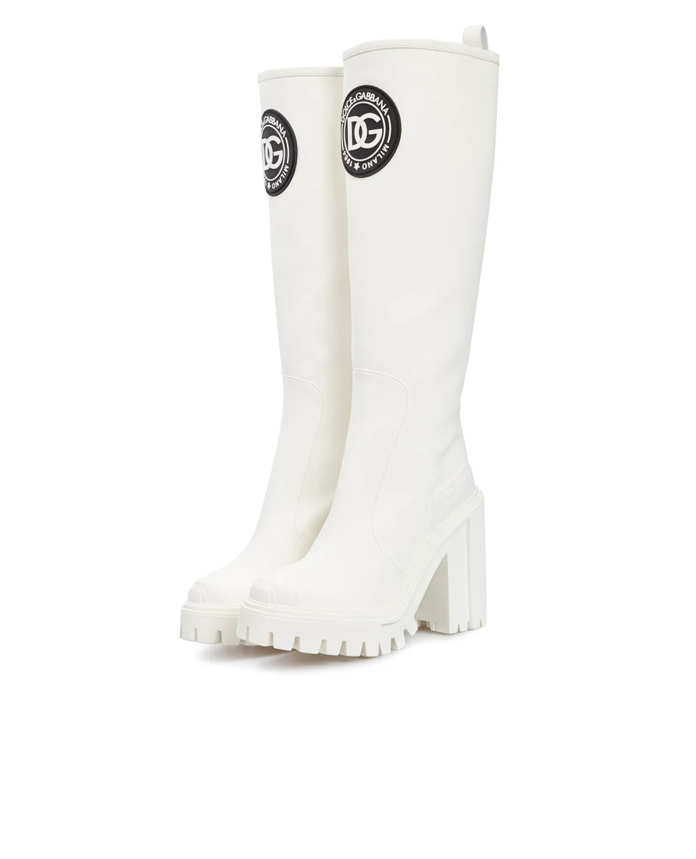 Сапоги Dolce&Gabbana CU0758-AQ156, белый цвет • Купить в интернет-магазине Kameron