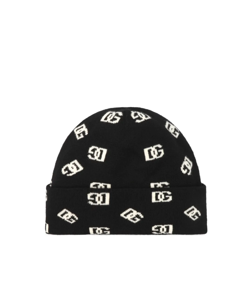 Двусторонняя шерстяная шапка Dolce&Gabbana GXM11T-JEMA4, черный цвет • Купить в интернет-магазине Kameron