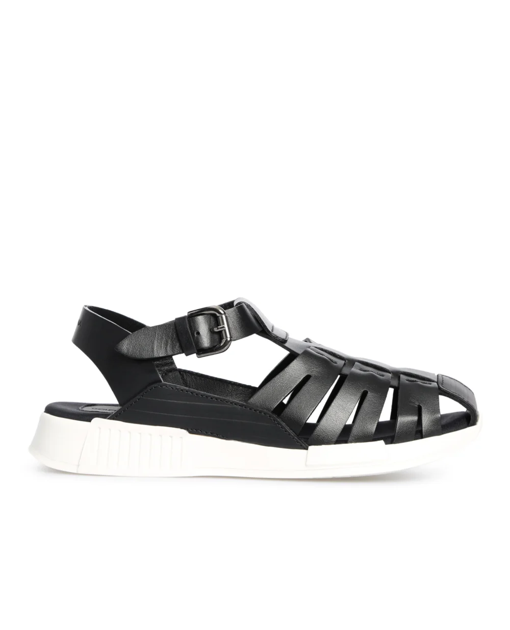 Детские кожаные сандалии Dolce&Gabbana Kids DA0910-A1048-M, черный цвет • Купить в интернет-магазине Kameron