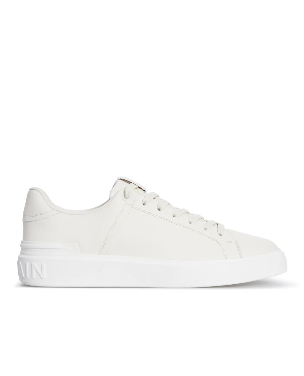 Кожаные сникеры B-Court Balmain AM1VI288LVTR, белый цвет • Купить в интернет-магазине Kameron