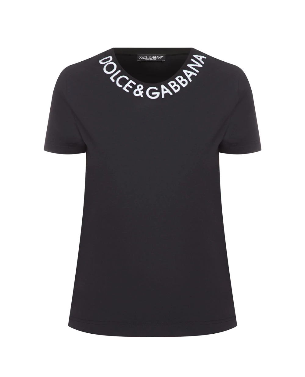 Футболка Dolce&Gabbana F8T00Z-FUGK4, черный цвет • Купить в интернет-магазине Kameron