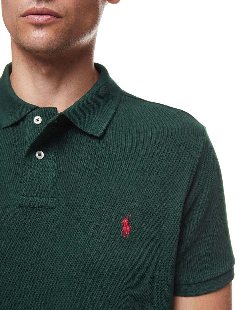 Поло Mesh Polo Ralph Lauren 710782592015, зелений колір • Купити в інтернет-магазині Kameron