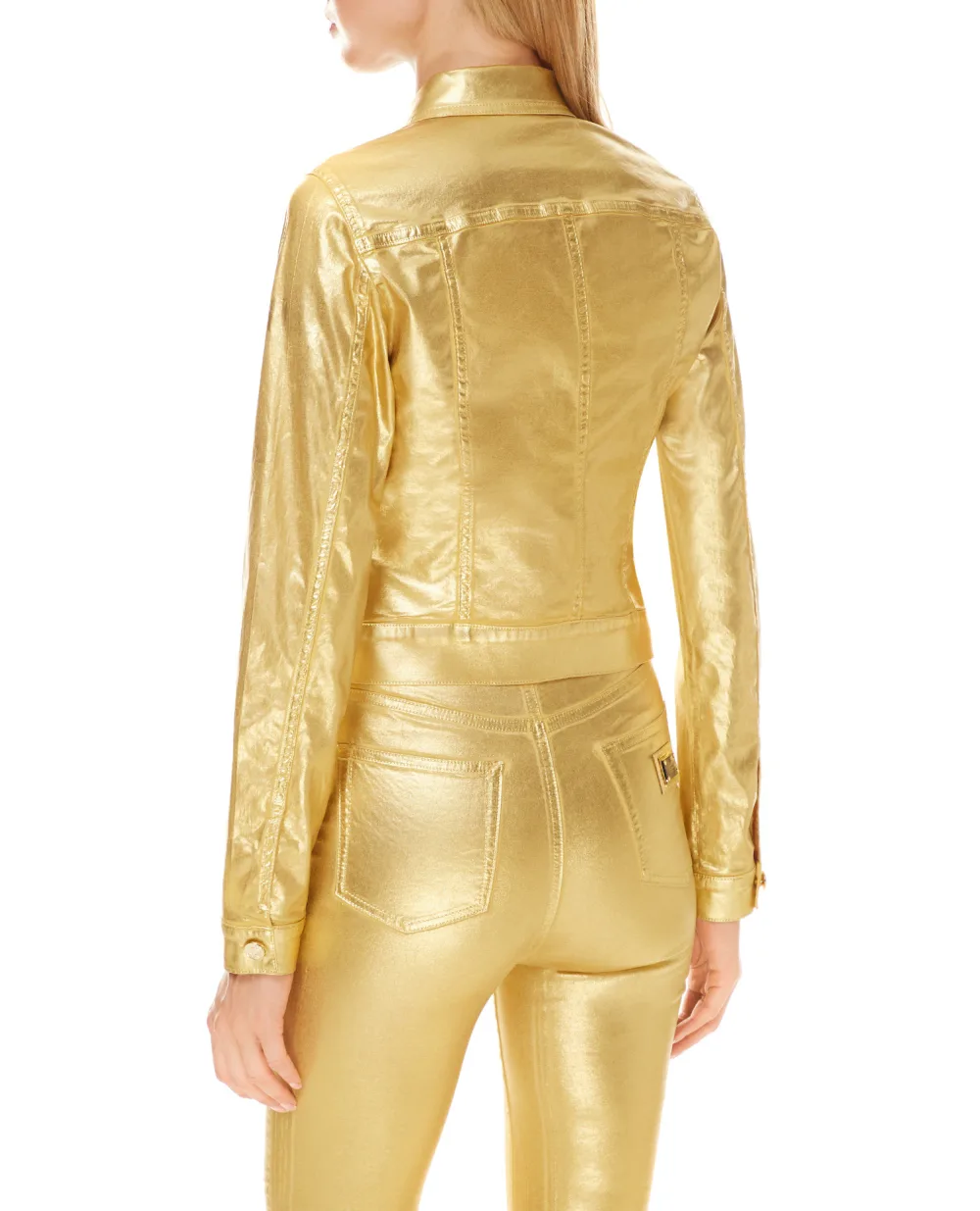 Джинсовая куртка Dolce&Gabbana F9I46D-G900T, золотой цвет • Купить в интернет-магазине Kameron