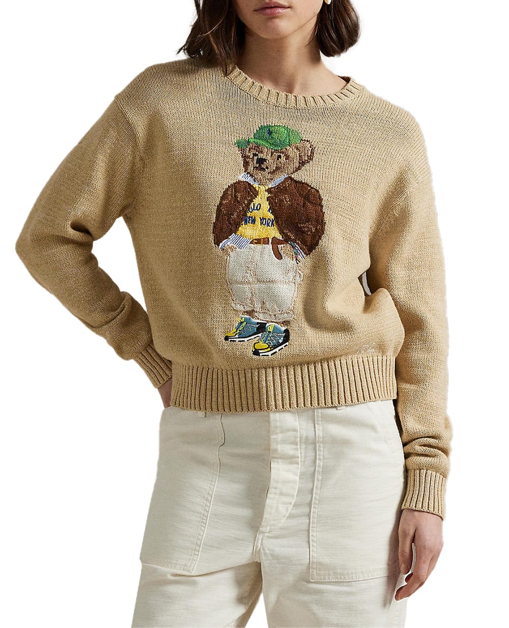 Свитер Polo Bear Polo Ralph Lauren 211972121001, бежевый цвет • Купить в интернет-магазине Kameron