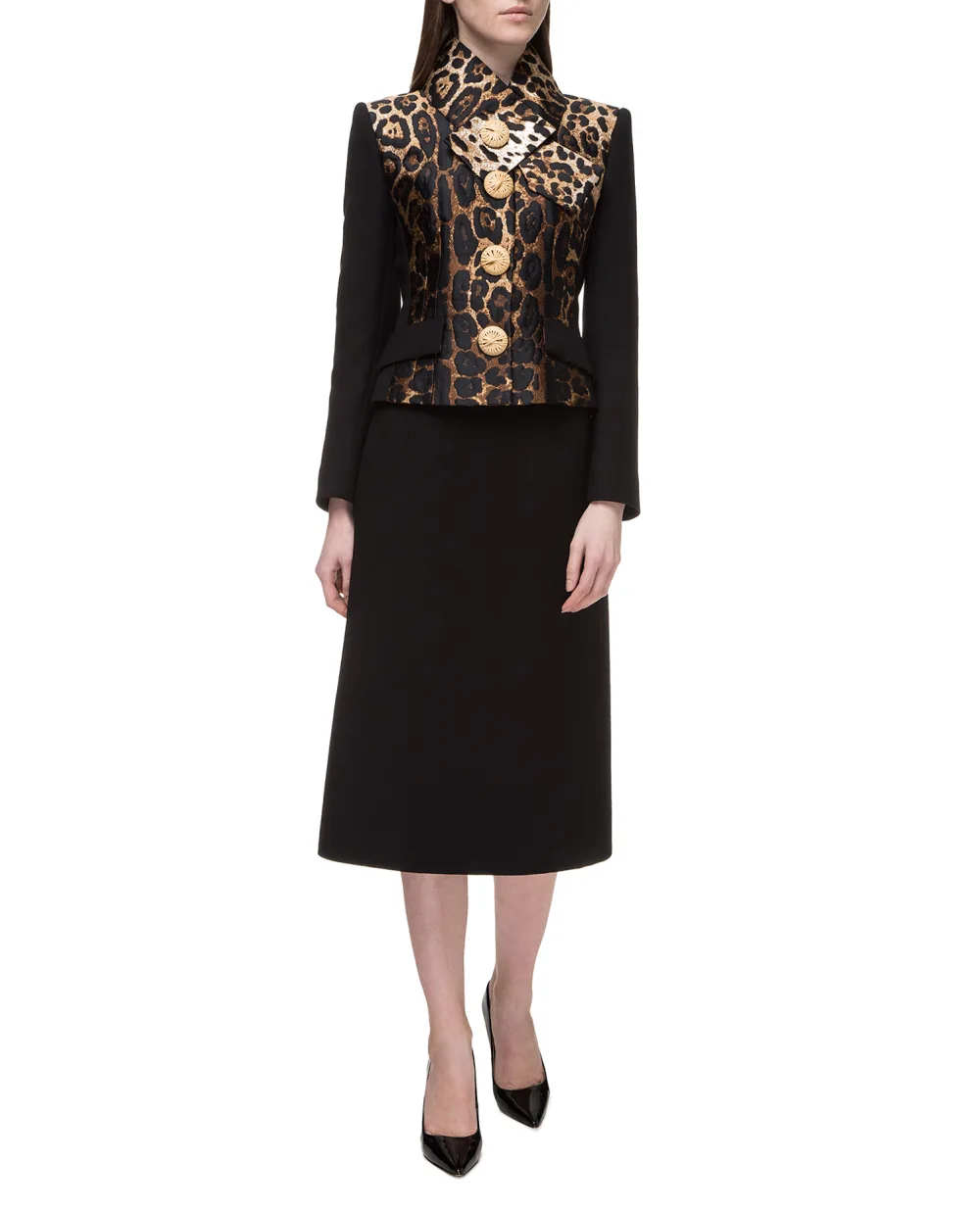 Шерстяной жакет Dolce&Gabbana F28SQT-FU2TS, разноцветный цвет • Купить в интернет-магазине Kameron