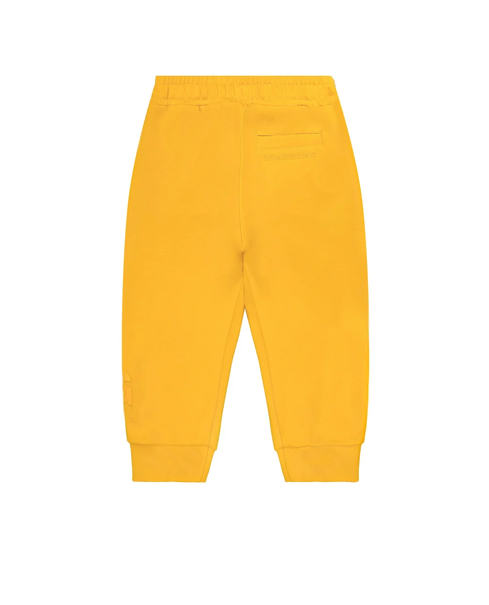 Детские спортивные брюки Dolce&Gabbana Kids L4JPCX-G7AK4-B, желтый цвет • Купить в интернет-магазине Kameron