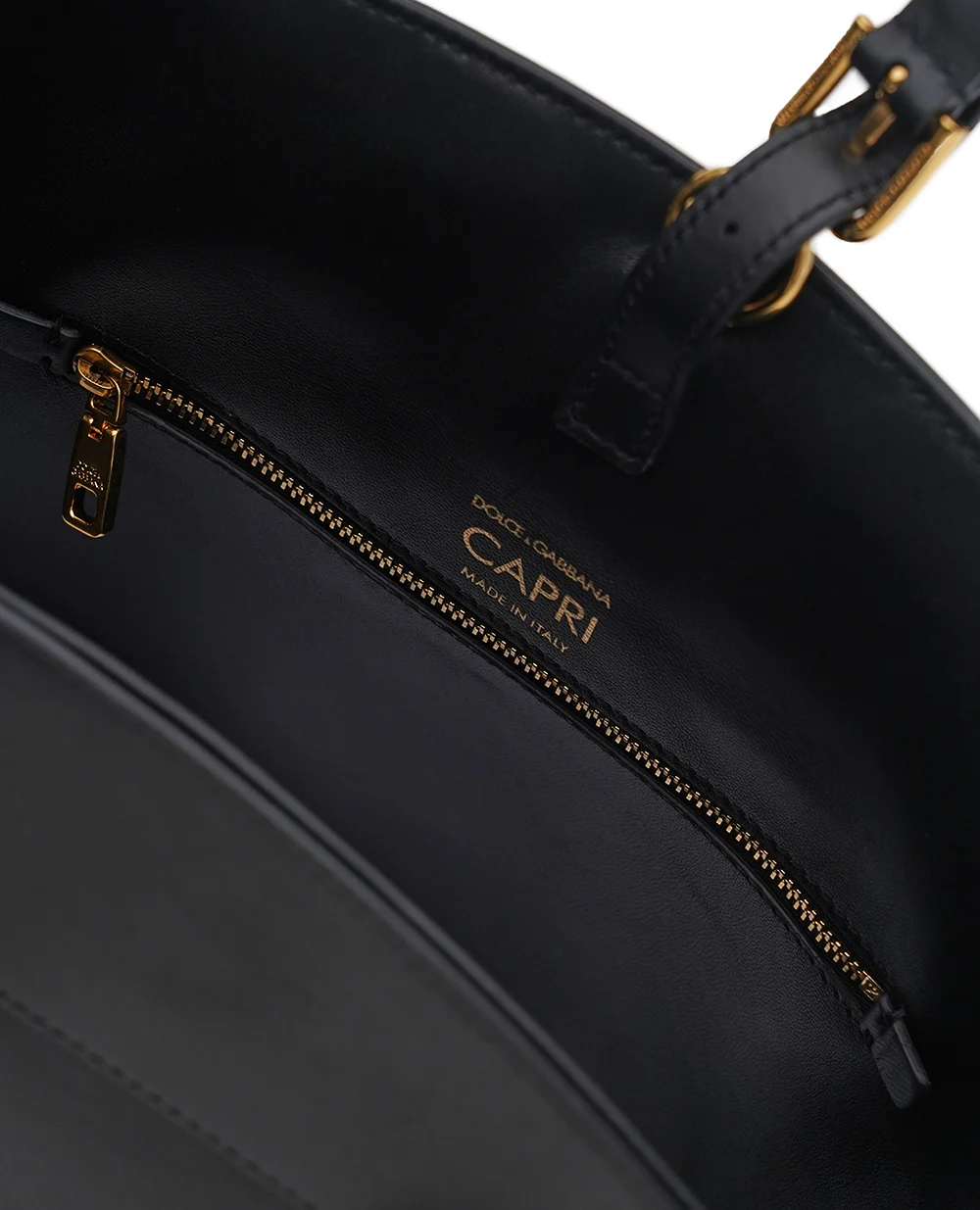 Сумка Capri в форме корзины из кожи Dolce&Gabbana BB7815-AK274, черный цвет • Купить в интернет-магазине Kameron