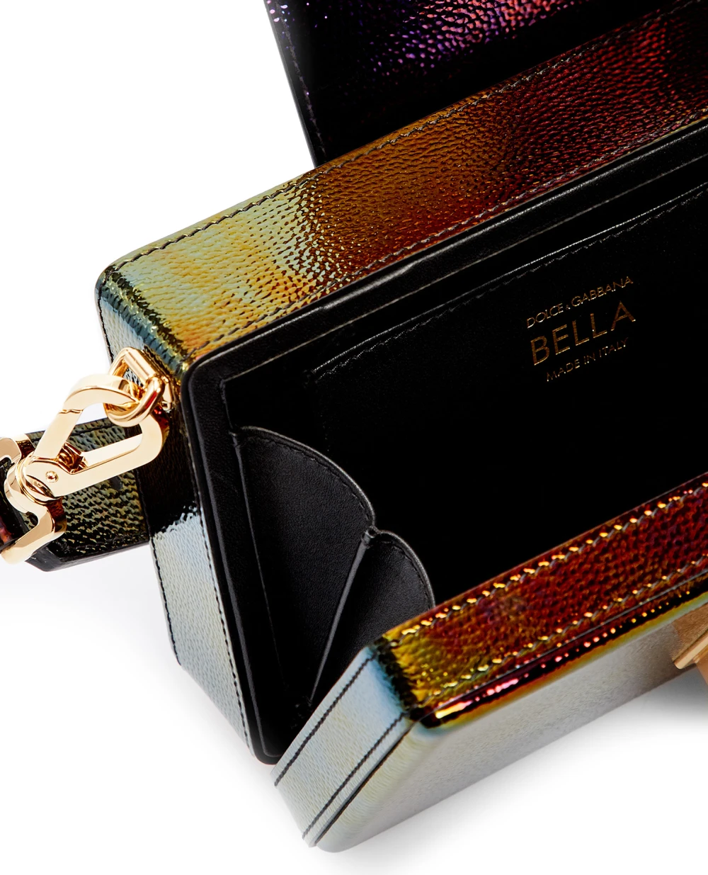 Кожаный клатч Bella Dolce&Gabbana BB7074-AQ559, разноцветный цвет • Купить в интернет-магазине Kameron