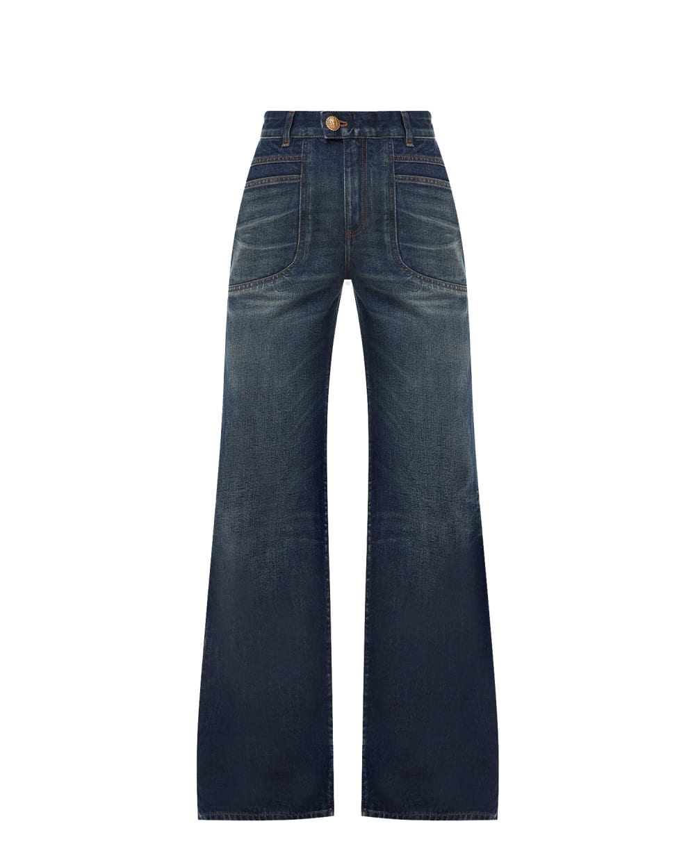 Джинсы Balmain BF1MJ085DD63, темно-синий цвет • Купить в интернет-магазине Kameron