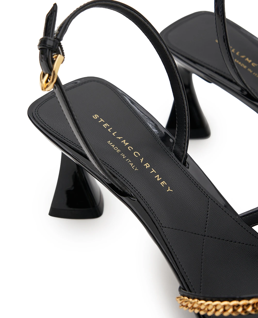 Босоніжки Elsa лаковані Stella McCartney 810626AP0AP0, чорний колір • Купити в інтернет-магазині Kameron