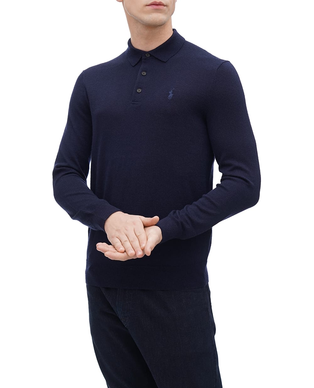 Поло Polo Ralph Lauren 710876852003, темно-синий цвет • Купить в интернет-магазине Kameron