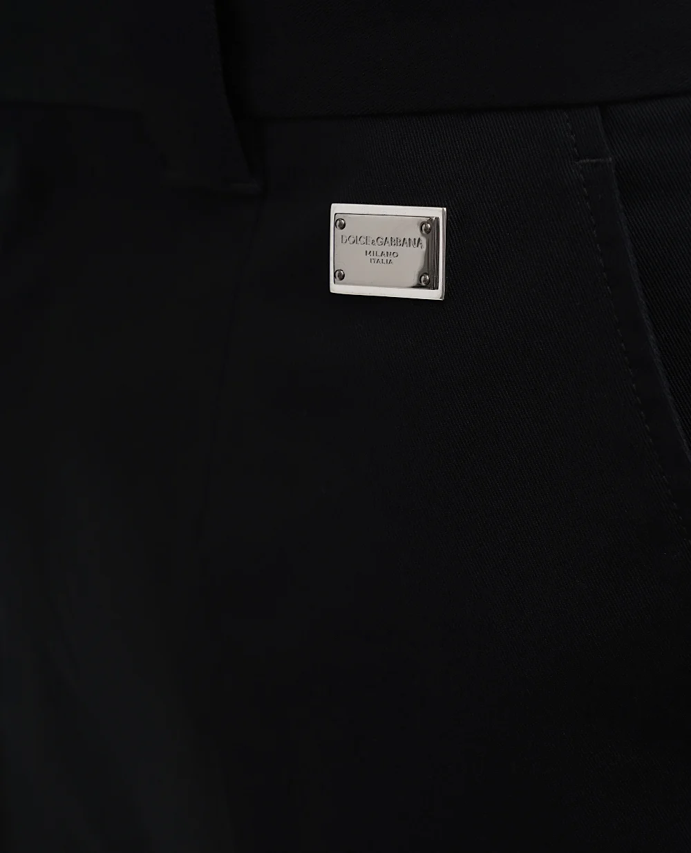 Штани Dolce&Gabbana GP0K3T-FUFL3, чорний колір • Купити в інтернет-магазині Kameron
