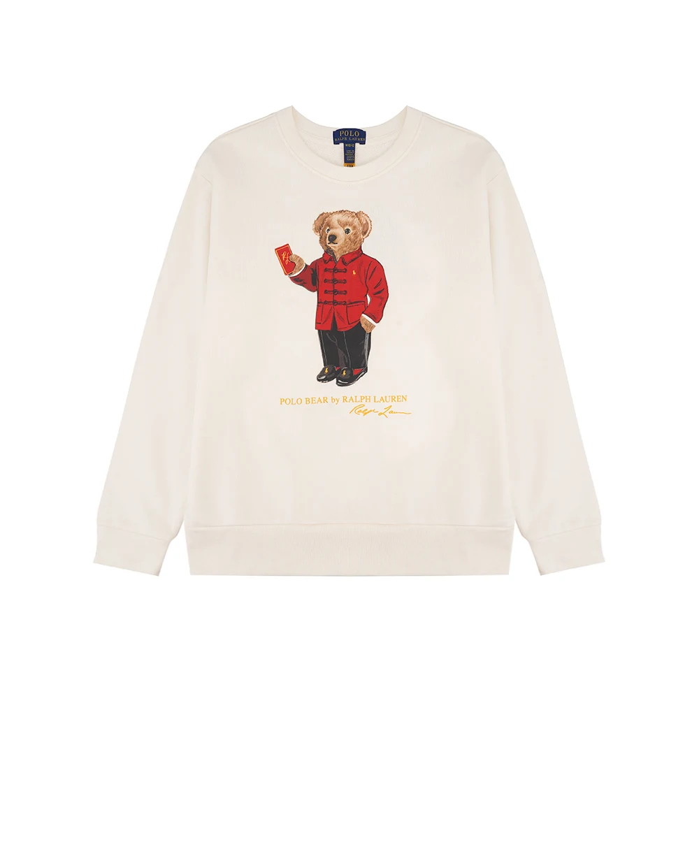 Детский свитшот Polo Bear Polo Ralph Lauren Kids 322961412001, молочный цвет • Купить в интернет-магазине Kameron