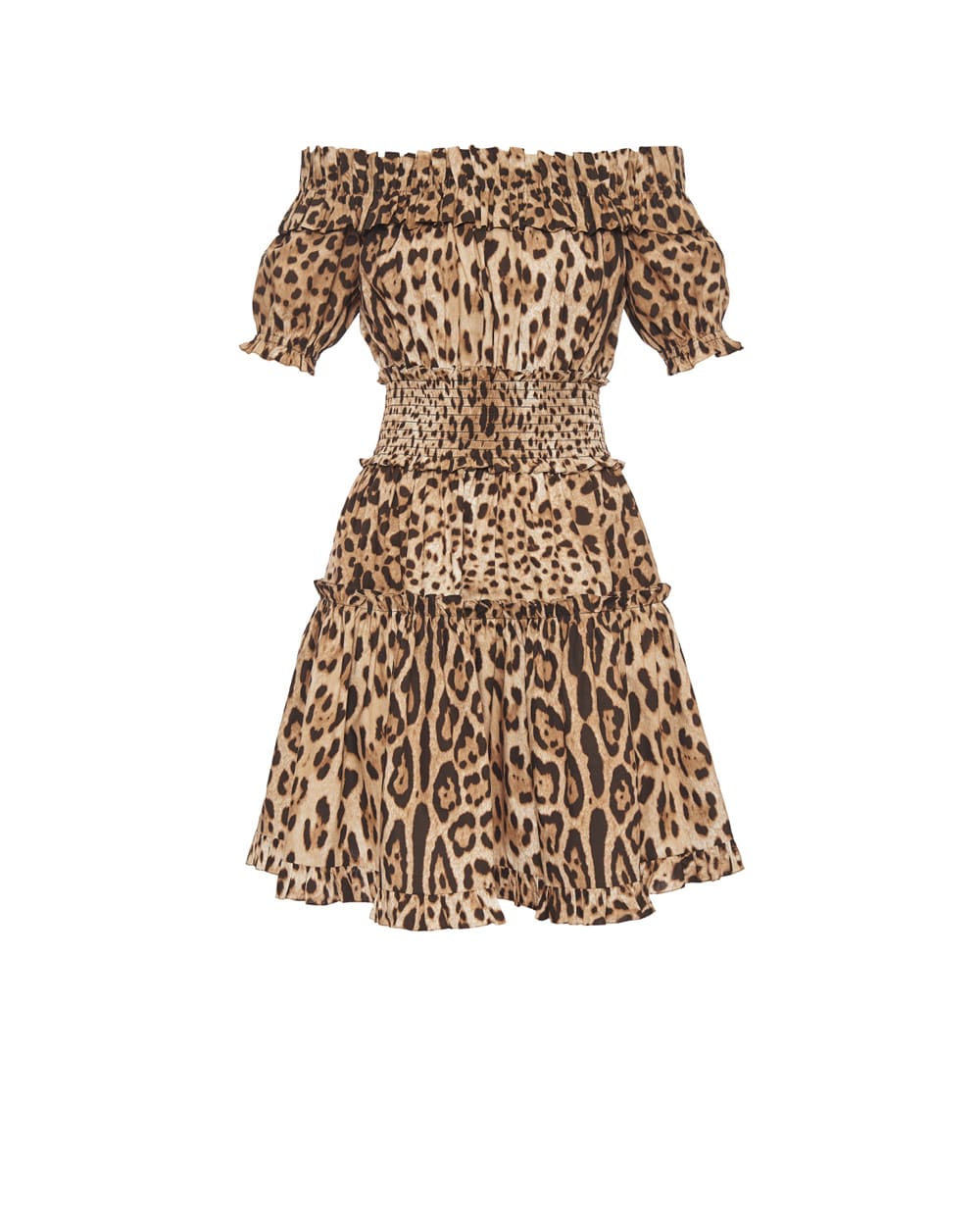 Сукня з леопардовим принтом Dolce&Gabbana F6A0UT-HS5E3, коричневий колір • Купити в інтернет-магазині Kameron