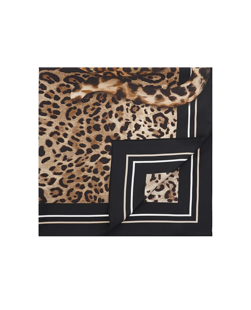 Хустка Dolce&Gabbana FN090R-GDCUV, коричневий колір • Купити в інтернет-магазині Kameron