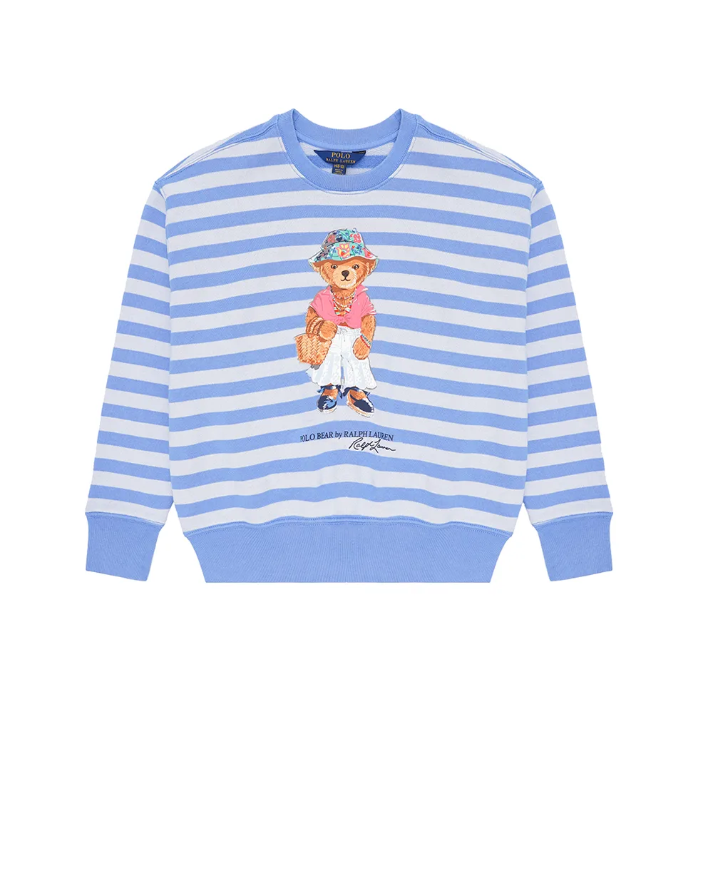 Детский свитшот Polo Bear Polo Ralph Lauren Kids 312935442001, голубой цвет • Купить в интернет-магазине Kameron