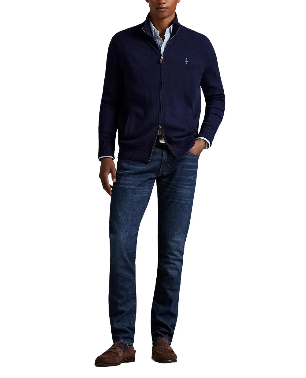 Кардиган из шерсти Polo Ralph Lauren 710974149001, синий цвет • Купить в интернет-магазине Kameron